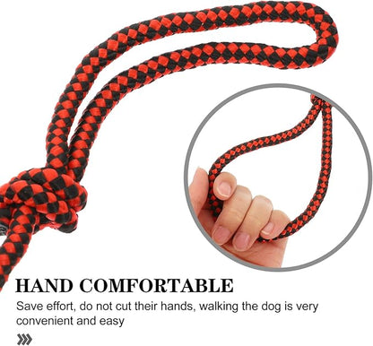3pcs Dog Training Ball on Rope Dog Rope Toys Ball Exercise Rubber on for Pet Training Playing Chewing Reward Fetch Play