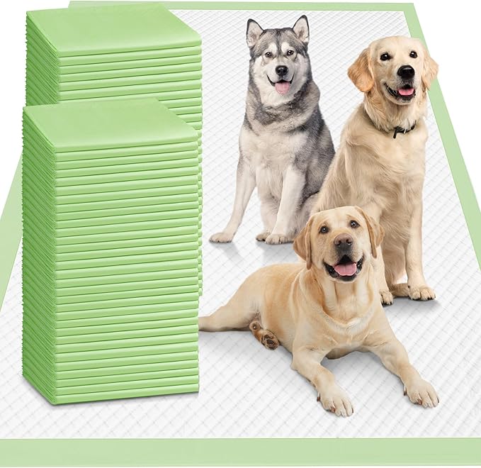 Gimars XXXXL 36"x36" Thicken Heavy Absorbency Dog Pee Pads Extra Large- Jumbo Disposable Polymer Quick Dry No Leaking Pee Pads for Dogs, Cats, Rabbits Pets 100 Counts