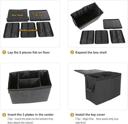 Car Seat Extender for Large Dogs, Front & Back Seat Extender for Dogs up to 180 LBS with Large Storage for SUV or Small Trucks, Gap Filler Prevent Pets from Falling