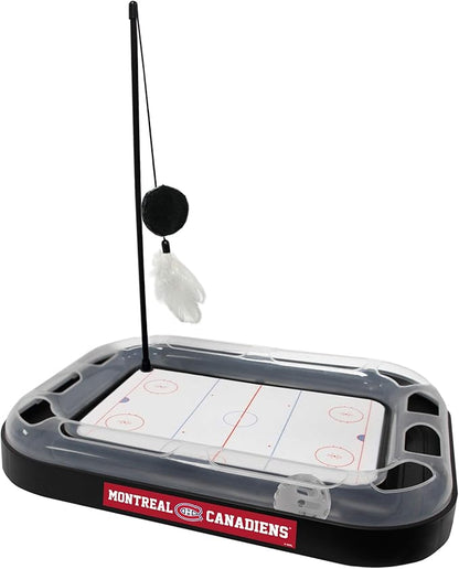 Pets First 5-in-1 Montreal Canadiens Cat Scratcher & Toy with Interactive Cat Ball & Bell
