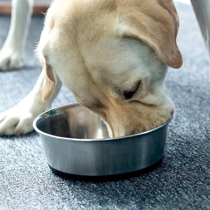 Stainless Steel Pet Bowls, 2 Pack, Non-Slip Rubber Bottom, Dishwasher Safe, 8 Cups, for Dogs and Cats