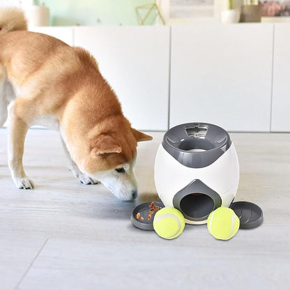 Automatic Ball Launcher for Dogs, Tennis Balls Launchers for Dogs, Interactive Dog Toys Tennis Balls Launcher for Small Dogs, Dog Fetch Ball Thrower for Indoor/Outdoor Playing (D)