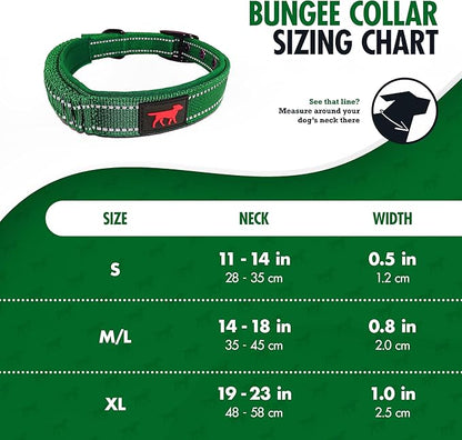 Heavy Duty Dog Collar With Handle | Ballistic Nylon Heavy Duty Collar | Padded Reflective Dog Collar With Adjustable Stainless Steel Hardware | Convenient Sizing for All Breeds