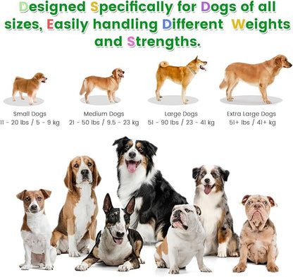 Hands Free Dog Leash with Dog Snack Waist Pack,1.4-2M Retractable Leash for Medium & Large Dogs, Waist Belt, Dual Handles, Reflective for City Walking & Running Outdoor Hiking &Travel etc.