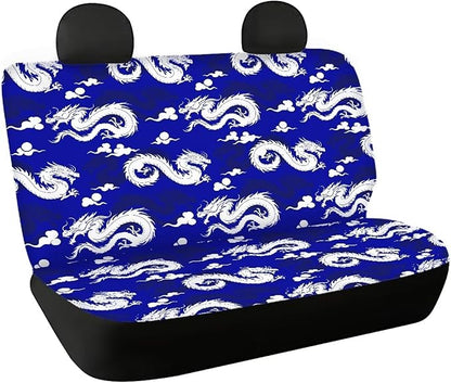 AFPANQZ Asia Dragon Dog Car Backseat Covers Dog Seat Cushion for Rear Seat Non-Slip Soft Car Seat Covers for Dogs, Pet, Kids Seat Cover for Auto Back Seat, Bench Protective