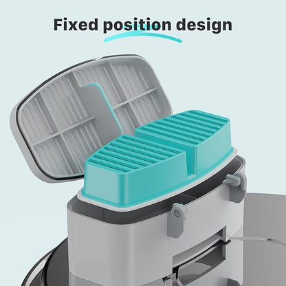 Cat Fountain Replacement Filters: 24 Pet Fountain Filter for FOFNON Cat Water Fountains - 6 Months Set of Pet Fountains Filter - Including12 Pieces Filters + 12 Pieces Sponges