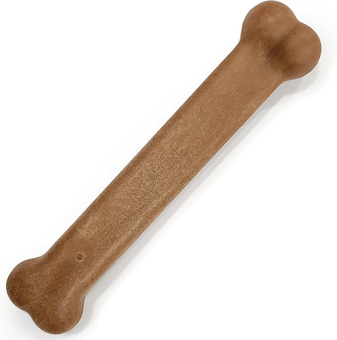 Nylabone Strong Chew Original Bone Dog Toy Made with Real Chicken, Durable Chew Toys for Aggressive Chewers, Long Lasting Dog Bone, Keeps Dogs Busy, Large Breeds - Up to 50 lbs