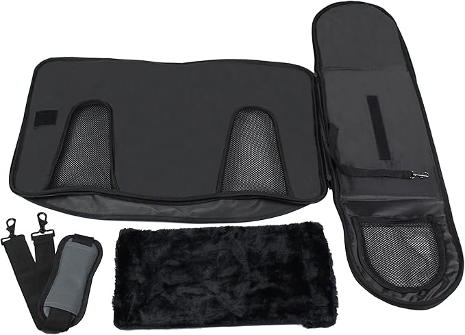 EliteField Deluxe Soft Pet Carrier (3 Year Warranty, Airline Approved), Multiple Sizes and Colors Available (20" L x 11" W x 11" H, Black+Gray)