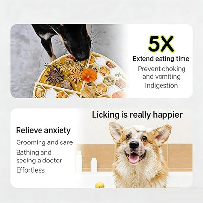 Lick Mat for Dogs and Cats, Pink, Anxiety Relief and Boredom Reducer, Perfect for Bathing and Grooming
