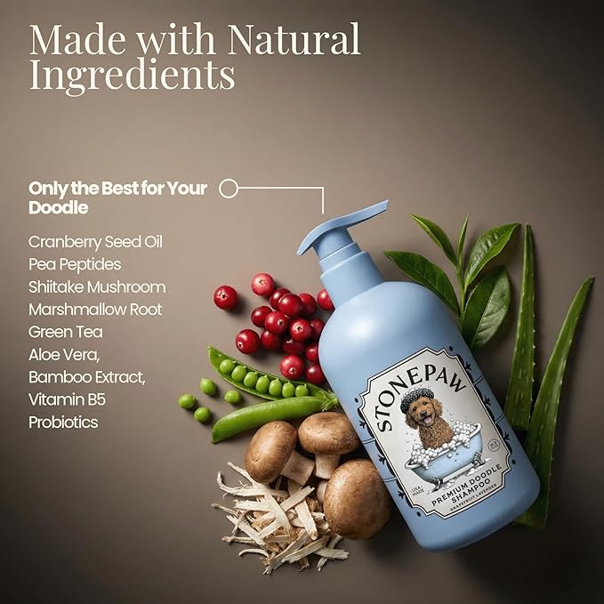 Doodle Shampoo – Detangling Dog Shampoo and Conditioner for Doodles, Goldendoodles and Poodles | Moisturizing Dog Shampoo, Hypoallergenic Puppy Shampoo, Sensitive Skin Dog Shampoo