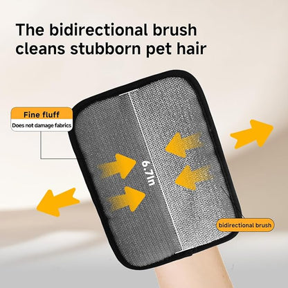 Pet Hair Remover and Electrostatic Cats & Dogs Hair Remover,Portable, Reusable pet Hair Remover Tool for Furniture, Clothing, Couch, Carpet and Bedding (1 PCS)