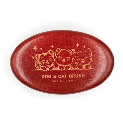 Bamboo Bristle Cushion Brush for Cat & Dog Hair - Bamboo Pet Scalp Massager - Kitty & Puppy Hair Grooming Brush Comb (Brown)