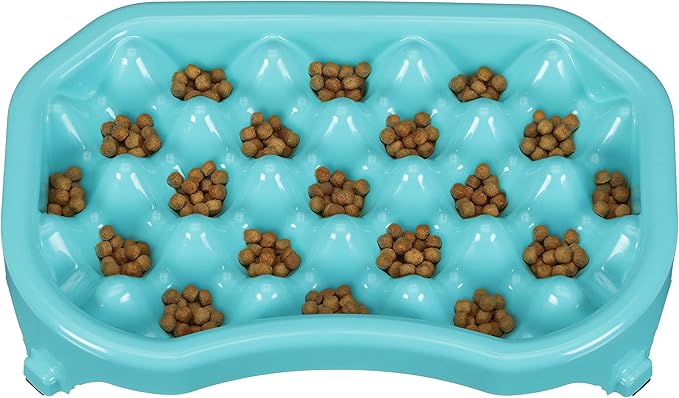 Neater Pet Brands Neater Slow Feeder Dog Bowls, Slows Down Fast Eaters to Help Digestion & Prevent Overeating, Non-Slip Food Bowl, BPA-Free, Holds 2.5 Cup of Food for Small to Medium Breed or Puppy