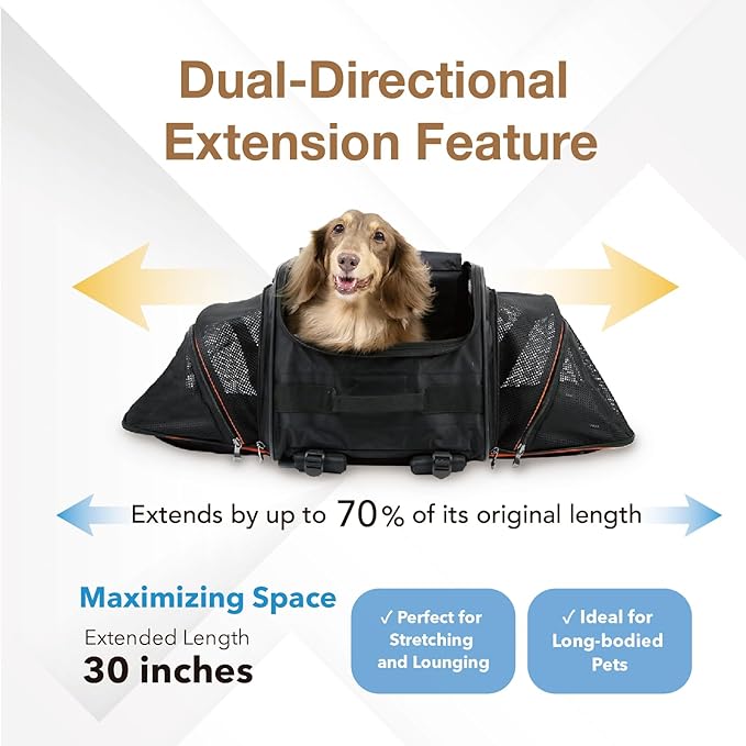 ibiyaya - Compact 3-in-1 Convertible and Foldable Small Pet Carrier and Stroller Combo System, Travel Friendly Cat Stroller and Dog Stroller - Pets up to 17 Pounds - Black