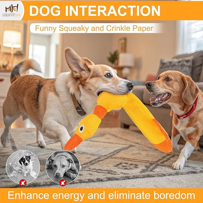 BEAUTYZOO Floating Dog Water Pool Toys 2 Pack - Squeaky Duck Design Pool Toys for Medium/Large Dogs, Dock Diving & Fetch Training, Durable Summer Water Dog Toy