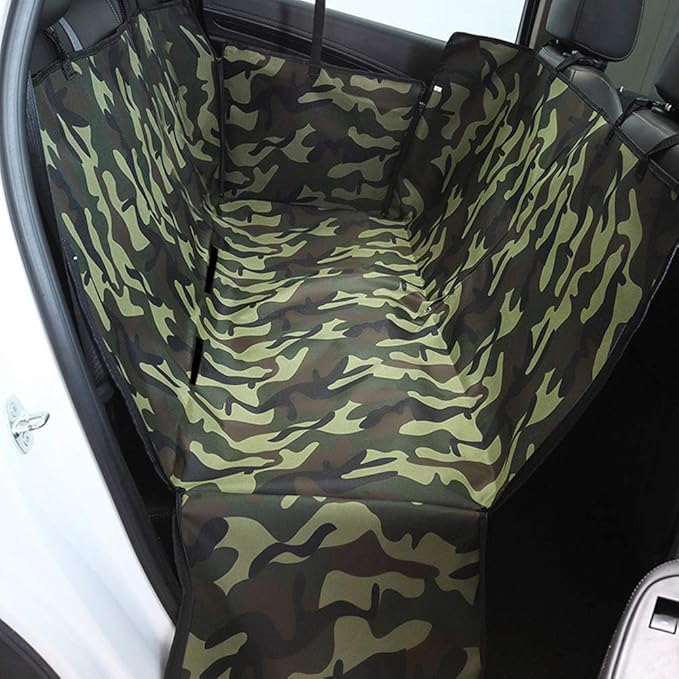 Dog Car Seat Cover - Heavy Duty Dog Hammock with Side Flaps - Waterproof/Scratch Proof/Nonslip Padded Pet Seat Cover - Universal fits All Cars