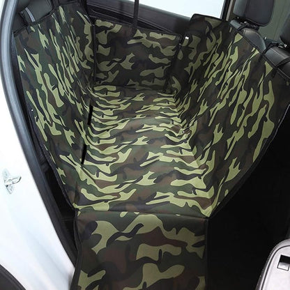 Dog Car Seat Cover - Heavy Duty Dog Hammock with Side Flaps - Waterproof/Scratch Proof/Nonslip Padded Pet Seat Cover - Universal fits All Cars