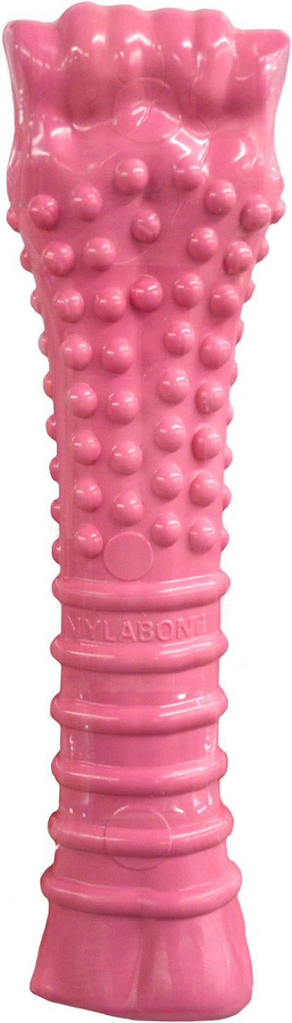Nylabone Power Chew Breast Cancer Awareness Femur Bone Chew Toy for Dogs, Indestructible Dog Toys for Aggressive Chewers, Chicken Flavor, X-Large/Souper (1 Count) (Pack of 2)