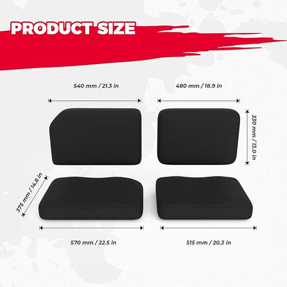 KEMIMOTO Seat Covers Compatible with Kubota RTV X900 X1100 X1120D 1140 XG850 Sidekick, Heavy Duty Camo UTV Seat Protector, UV-Resistant and Water-Resistant