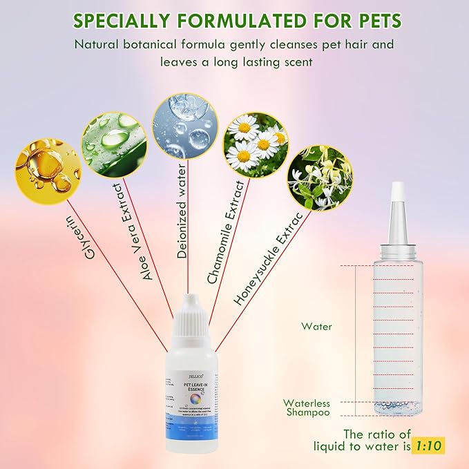 deaunbr Pet Steam Brush for Cat and Dog,4-in-1 Grooming Tool with 2 Water Spray,Cat Hair Brush for Long & Short Haired Pets,Dog Brush for Shedding Easy to Clean