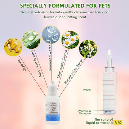 deaunbr Pet Steam Brush for Cat and Dog,4-in-1 Grooming Tool with 2 Water Spray,Cat Hair Brush for Long & Short Haired Pets,Dog Brush for Shedding Easy to Clean