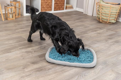 TRIXIE Snuffle & Seek Plate, Sniff Mat, Interactive Feeding Game, Slow Feeder, Level 1 Enrichment Puzzle for Dogs & Cats (Pack of 2)