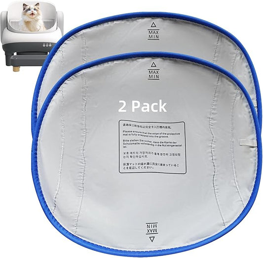 Large Litter Box Open Top-APP Control, Self-Cleaning Cat Litter Box - ONLY Tray（2 Pack）