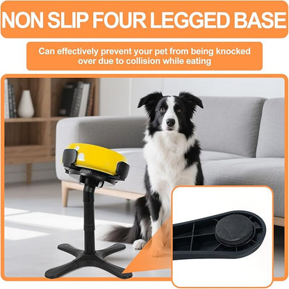 Adjustable Dog Bowl Stand Raised Bowl with 3 Heights Tilted Feeding Stand Elevated Stand for Dog Bowls Adjusts to 5.5",9.45",13.2" Non-Slip for Small Medium Large Dogs