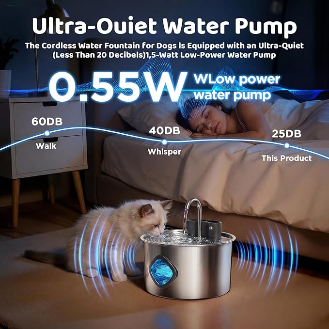 Cat Water Fountain Filter Replacement 12-Pack (8 Carbon Filters + 4 Pump Sponges) Compatible with 2.2L/3L/3.2L/3.5L Stainless Steel Pet Fountains