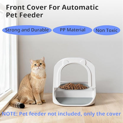 Front Cover for Automatic Microchip Cat Pet Feeder - Prevents Persistent Pet from Getting Food from The Front of The Feeder