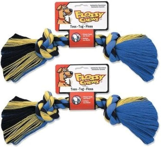 Mammoth Pet 2 Pack of Flossy Chews Rope Bone Dog Toy, Medium 12-Inch