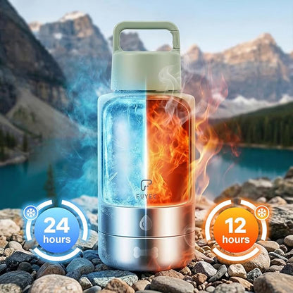 32oz Insulated Dog Water Bottle Dispenser, 3-in-1 Stainless Steel Travel Cup with 2 Detachable Food and Water Bowls, Leak Proof Large Pet Gear, Ideal Gift for Dog Lovers