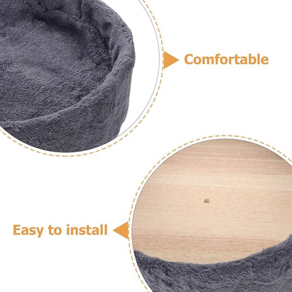 BETOOKY Cat Tree Tower Accessories Replacement - Round Top Pet Bed 11.8 x 11.8 - Washable Basket Cushion Bed for Cat Tree Tower Parts