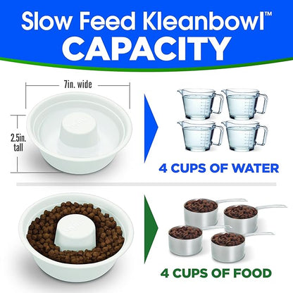 Kinn Slow Feeder Dog Bowl, Disposable Pet Food Dish to Slow Down Eating Dogs, Frame Refills, for Travel, Boarding, or Crate, Compostable Pet Travel Bowl, No Plastic, Leakproof, 4 Cups (50 Count)