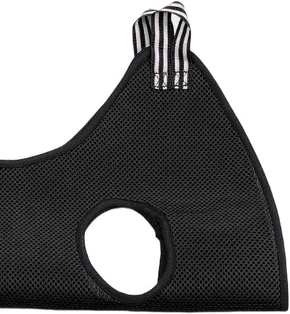 Pet Cat Grooming Hammock Restraint Towel Bag Bathing Bag Harness Breathable Dog for Trimming Puppy Small Medium Dogs Claw Care, Black, L