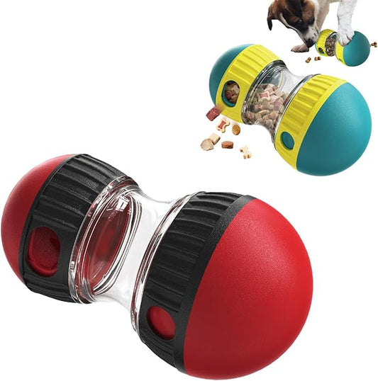 Nice Interactive Dog Toys and Dog Puzzle Toy, Treat Dispensing Dog Toys, Dog Puzzle Toy for Small Dogs, Multi-Functional Slow Feeding Dog Toys (Red)