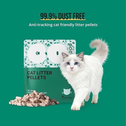 COCOYO Cat Litter Pellets, Zeolite, Long-Lasting Odor Control Non-climping, 7 Lbs Pack