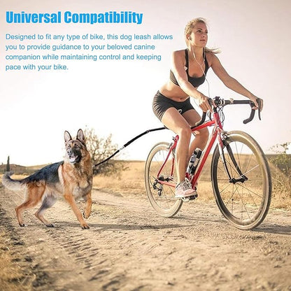 Bicycle Leash, Bicycle Dog Leash Attachment for Medium and Large Dogs Walking,Jogging,Running,Training