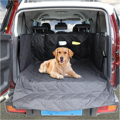 Cargo Liner for Dogs Compatible with Toyota FJ Cruiser 2007-2021, Pet Dog Trunk Cargo Liner, Waterproof Anti-Dirty Pet Cargo Cover Dog Seat Mat, with Bumper Flap Protector (Black)