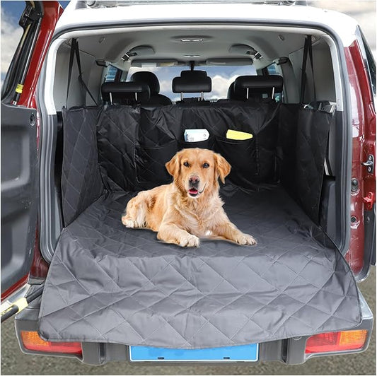 Cargo Liner for Dogs Compatible with Toyota FJ Cruiser 2007-2021, Pet Dog Trunk Cargo Liner, Waterproof Anti-Dirty Pet Cargo Cover Dog Seat Mat, with Bumper Flap Protector (Black)
