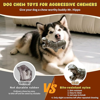 Dog Chew Toys for Aggressive Chewers,Indestructible Toy for Large Dogs,Tough Dog Toys to Keep Them Busy & Reduce Boredom for Medium, Large Dogs