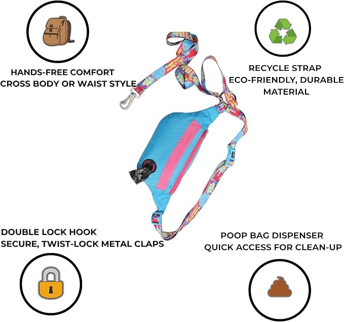 Pawlook Hands-Free Dog Walking Belt Bag
