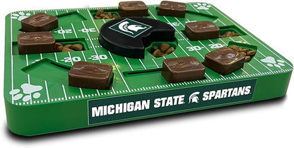 Pets First NCAA Michigan State Spartans Puzzle Toy, Puzzle Treat Dog Toy, Interactive Dog Treat Toy, Dog Puzzle Fedding Slow Toy