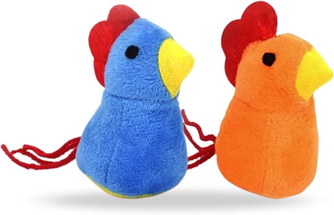 Catnip Cat Toy, 6 Pack Chicken Bird Interactive Chew Kicker Toys, cat Toys for Indoor Cats, Boredom Relief Kitten Exercise, Soft Durable for All Breed