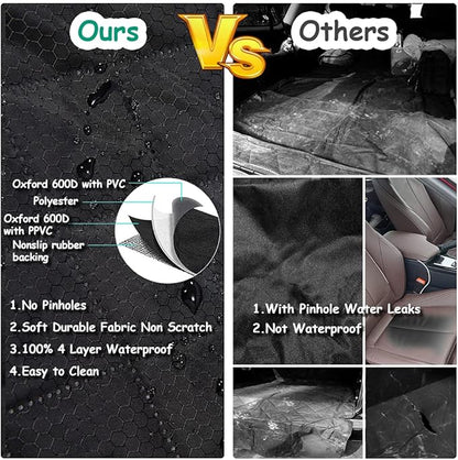 ANOSOSPECIAL Dog Car Seat Cover for Back Seat Cover,Non Stick Fur Rear Seat Protector for Pet,Nonslip Waterproof Durable Universal Fit Interior Backseat Covers for Auto Van SUV
