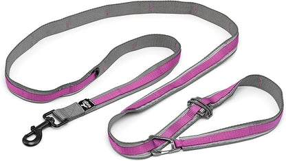 Kurgo 6 in 1 Quantum Leash, Hands Free Leash for Dogs, Running Belt Lead, Crossbody & Waist Belt Style, Reflective, Carabiner Clip, for Training, Hiking, or Jogging, 4 Colors