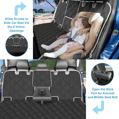 RBSC Home Dog Car Back Seat Cover Waterproof Heavy Duty and Nonslip Car Backseat Cover for Cars, Trucks, Jeeps and SUVs for Dogs