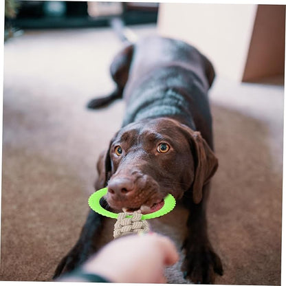 BESPORTBLE Dog Tug of War Toy Interactive Cotton Rope Teething Toy Multi for Large Dogs