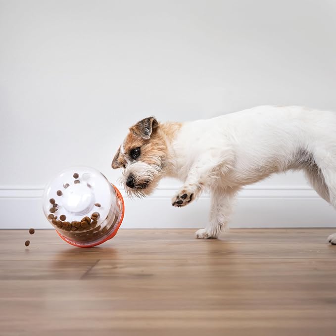 Nylabone Boop-N-Bobble Interactive Puzzle Toy & Treat Dispenser for Dogs, Mental Stimulating Dog Enrichment Toys, Treat Ball with 3 Customizable Challenge Levels