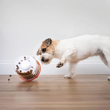 Nylabone Boop-N-Bobble Interactive Puzzle Toy & Treat Dispenser for Dogs, Mental Stimulating Dog Enrichment Toys, Treat Ball with 3 Customizable Challenge Levels